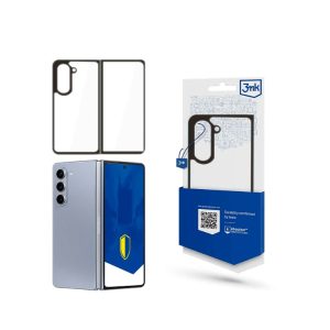 Capa Satin Armor+ 3MK Samsung Galaxy Z Fold 5 TransparentePreto