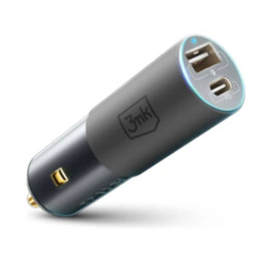 Carregador de Isqueiro 3MK HyperCar Charger USB-C/USB 100W Preto