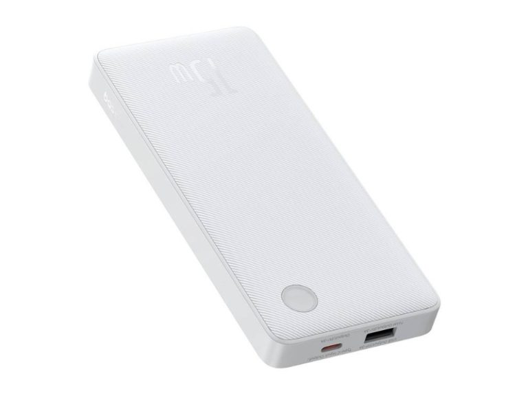 Powerbank Baseus Air Lite 10000mAh 15W Branco + Cabo USB-C 30cm