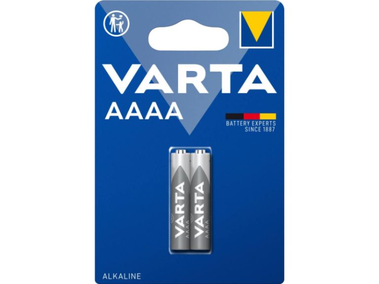 Varta Pilha de alcalina AAAA, embalagem de 2 unidades, cinzento