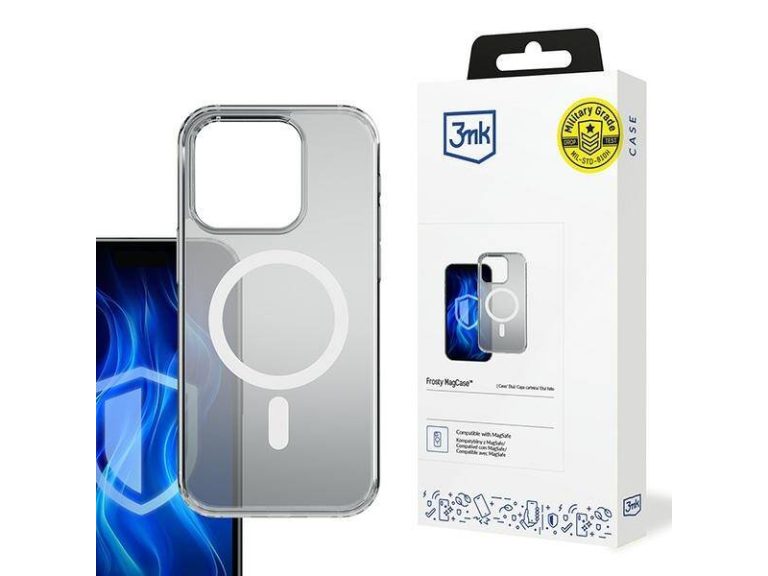 Capa 3MK FROSTY MAGCASE IPHONE 16 PRO Branco