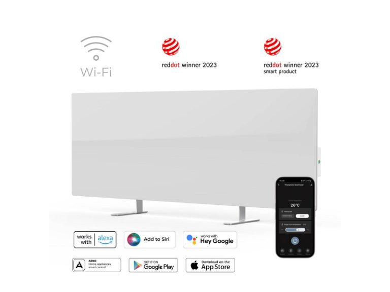 Aquecedor AENO Premium Eco Smart GH1S 700W Wi-Fi Branco