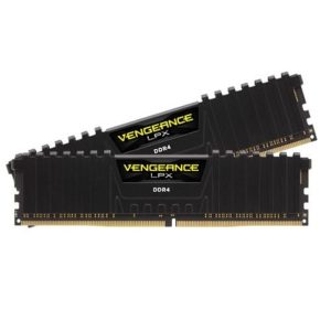 Memória RAM Dimm DDR4 Pack 2x 8GB (16GB) Corsair CL16 2400Mhz Vengeance LPX Preto
