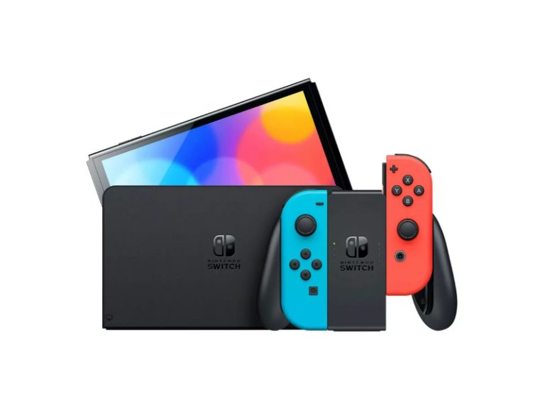 Nintendo Switch OLED 64GB Azul Vermelho Neón