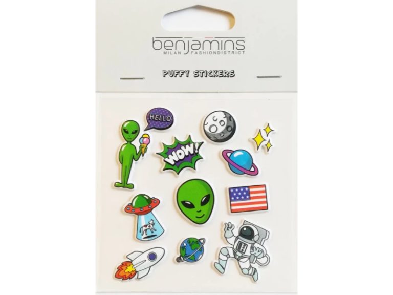Benjamins - Puffy Stickers (Space)