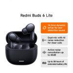 Auriculares Xiaomi Redmi Buds 6 Lite ANC True Wireless Pretos