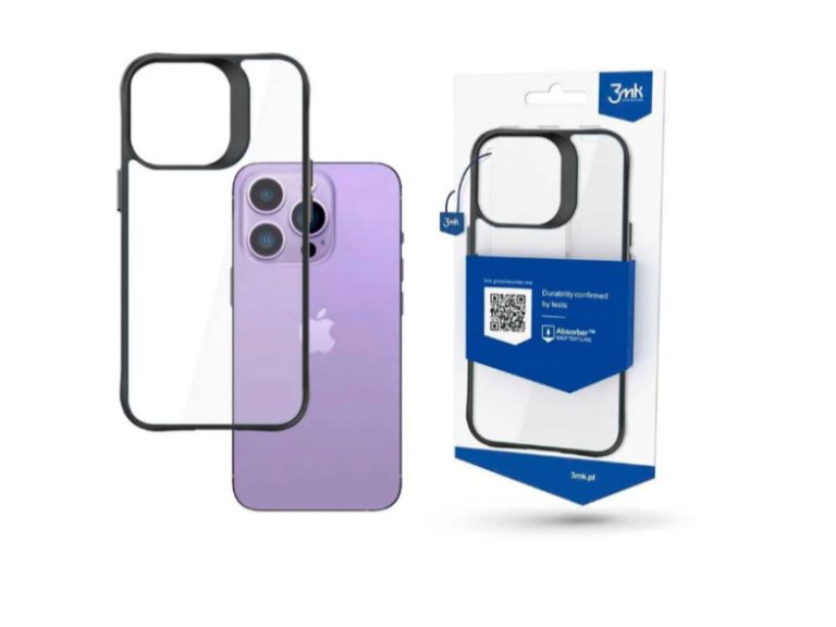 Capa para iPhone 15 Pro Max 3MK - Transparente/Preto