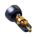 Carregador de Isqueiro Baseus Particular Digital Display Dual USB-AUSB-C Fast Car Charger 65W Preto