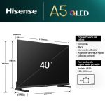 TV Hisense 40 QLED FHD - 40A5NQ