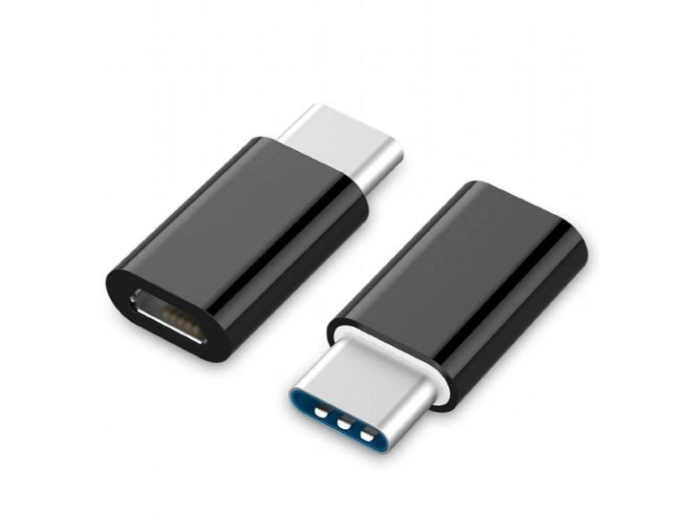 Adaptador Gembird USB Micro-USB p/ USB Type-C Preto