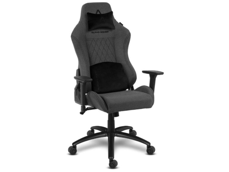 Cadeira Gaming Alpha Gamer Gaia Dark Grey Fabric V2
