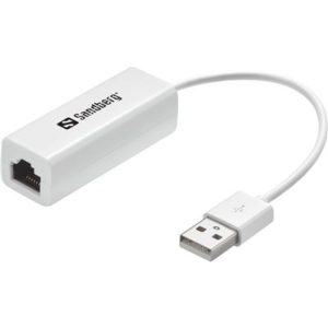 Adaptador de Rede Sandberg USB para Network Converter | Branco