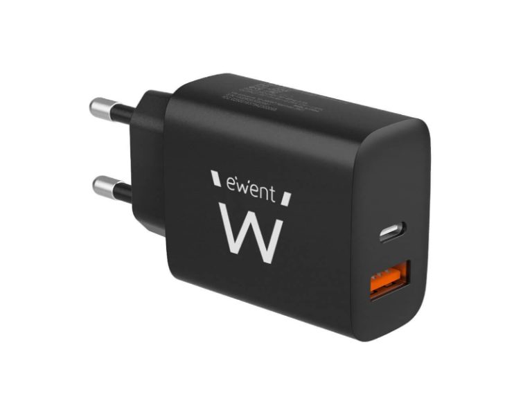 Carregador EWENT de Parede EW1319 (20W - USB) Preto