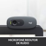 Webcam Logitech C270 HD 720p30fps USB Preta