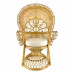 Cadeira Rattan - Pavão Castanho PEACOCK-A