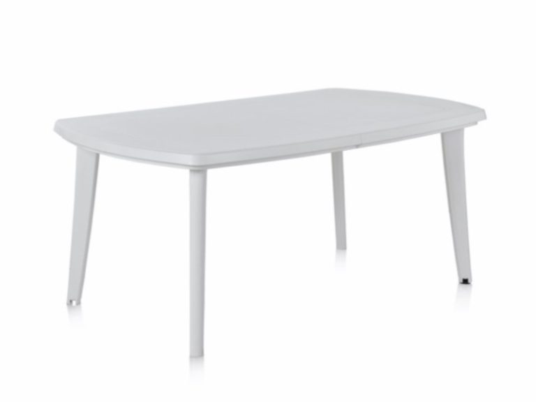 Mesa de Plástico Retangular Branca 55X100X73CM