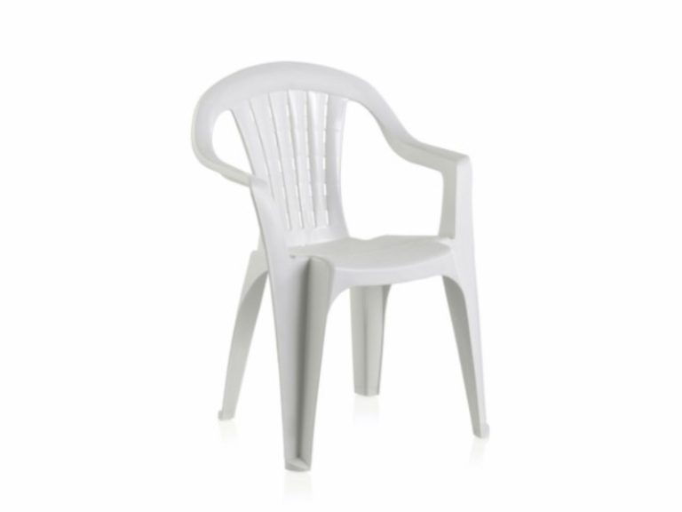 Cadeira de Plástico Ambassador Branca 46X59X79cm
