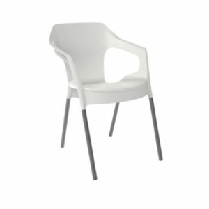 Cadeira de Plástico Monaco Branca 55X60X78cm
