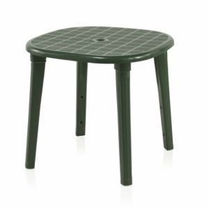Mesa de Plástico Quadrada Cancun Verde 80X80X73cm