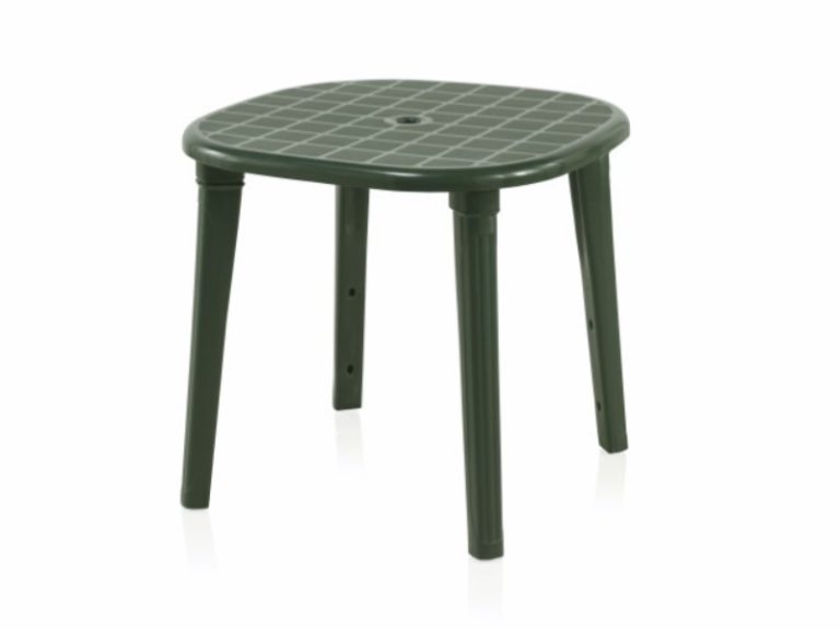 Mesa de Plástico Quadrada Cancun Verde 80X80X73cm