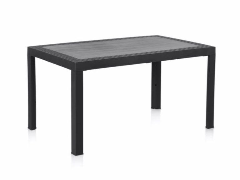 Mesa de Plástico Retangular Dream Antracite 140X85X73cm