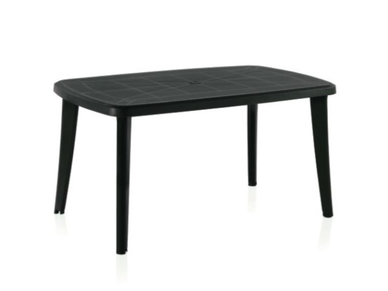 Mesa de Plástico Retangular Tonelle Wengue 140X80X73cm