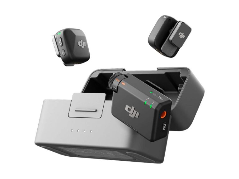 Microfone de Lapela DJI Mic Mini (2 TX + 1 RX + Estojo de Carregamento) Bluetooth Preto