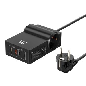 Estação de Carregamento Ewent EW3992 65W USB GaN