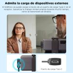 Microfone de Lapela BOYA BY-V20 (2 TX + 1 RX) Ultracompact 2.4GHz Wireless USB-C Preto