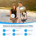 Microfone de Lapela BOYA BY-V20 (2 TX + 1 RX) Ultracompact 2.4GHz Wireless USB-C Preto