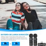 Microfone de Lapela BOYA BY-V20 (2 TX + 1 RX) Ultracompact 2.4GHz Wireless USB-C Preto