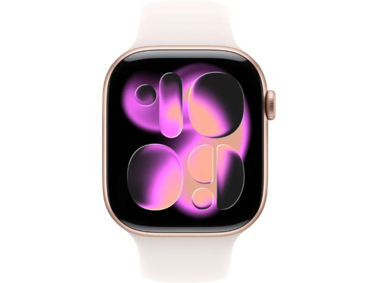 APPLE Watch Series 11 GPS 46mm Rosa-dourado Alumínio com Bracelete Desportiva Rosa Leve (Tamanho S/M)