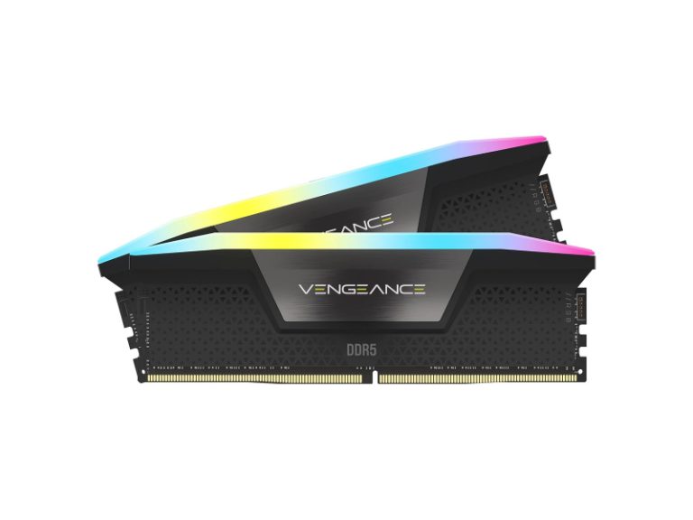 Memória Dimm DDR5 Pack 2x 16GB (32GB) Corsair CL40 5200Mhz Vengeance RGB Preta