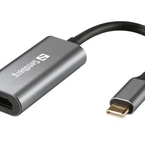Adaptador Sandberg USB-C para HDMI Link 4K/60 Hz - Cinzento