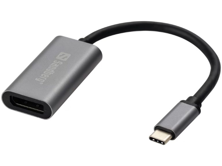 Adaptador de Cabo de Vídeo Sandberg USB-C para DisplayPort Link | Cinzento
