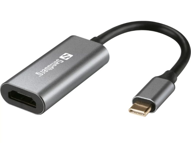 Adaptador Sandberg USB-C para HDMI Link 4K60 Hz - Cinzento