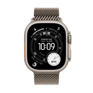 Apple Watch Ultra 3 GPS + Cellular 49mm Titânio Natural c/ Bracelete Loop Milanesa Titânio Natural - S