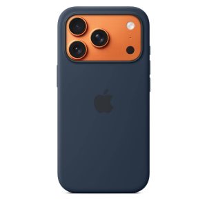 Capa em Silicone Apple com MagSafe para iPhone 17 Pro – Meia-noite