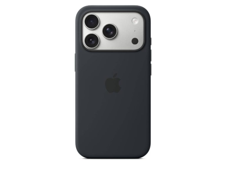 Capa em Silicone Apple com MagSafe para iPhone 17 Pro – Preta
