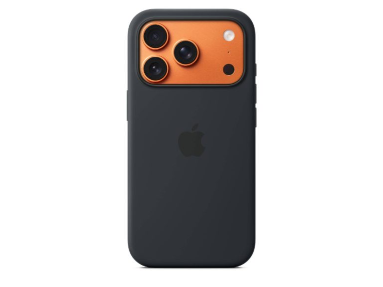 Capa em Silicone Apple com MagSafe para iPhone 17 Pro Max – Preta