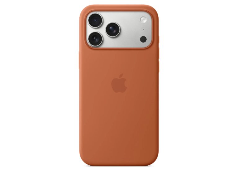 Capa em Silicone Apple com MagSafe para iPhone 17 Pro – Terra Cotta