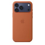 Capa em Silicone Apple com MagSafe para iPhone 17 Pro – Terra Cotta
