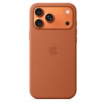 Capa em Silicone Apple com MagSafe para iPhone 17 Pro – Terra Cotta