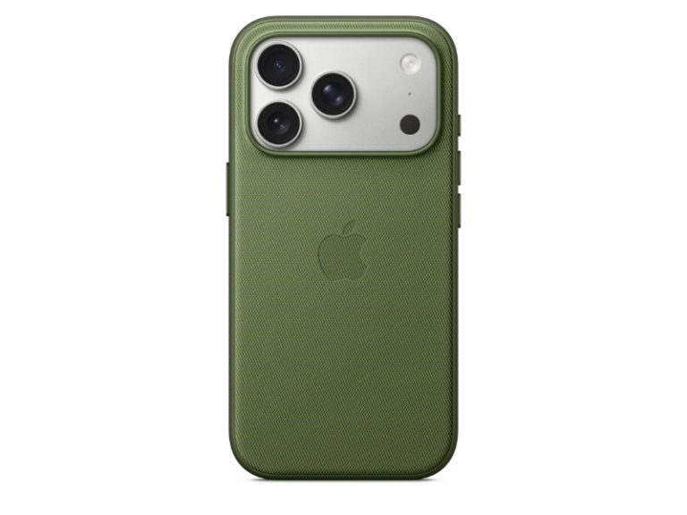 Capa em tecido TechWoven com MagSafe para iPhone 17 Pro – Verde