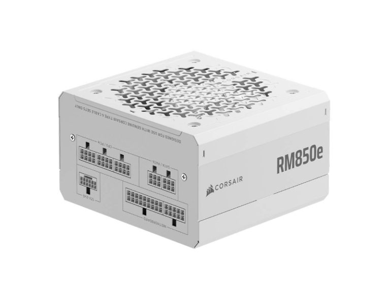Fonte de Alimentação ATX Corsair RMe Series RM850e (2025) 850W ATX 3.1PCIe 5.1 Cybenetics Gold Full Modular Branca