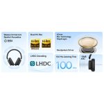 Headphones Baseus Bowie H1i Bluetooth ANC Pretos