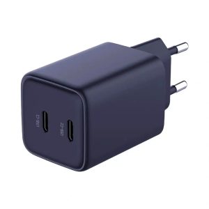 Carregador 3MK Hyper Charger PD 45W Dual USB-C Preto + 2x Cabos USB-C