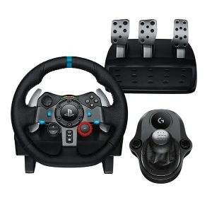 Bundle Logitech Gaming Set Volante G29 Driving Force PS5/PS4/PS3/PC + Shifter Driving Force p/ G29/G920/G923