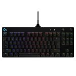 Teclado Mecânico Logitech G Pro Gaming RGB Lightsync US GX Blue Clicky Preto (1)