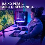 Teclado Mecânico Logitech G515 Lightspeed TKL RGB WirelessBluetooth US Preto